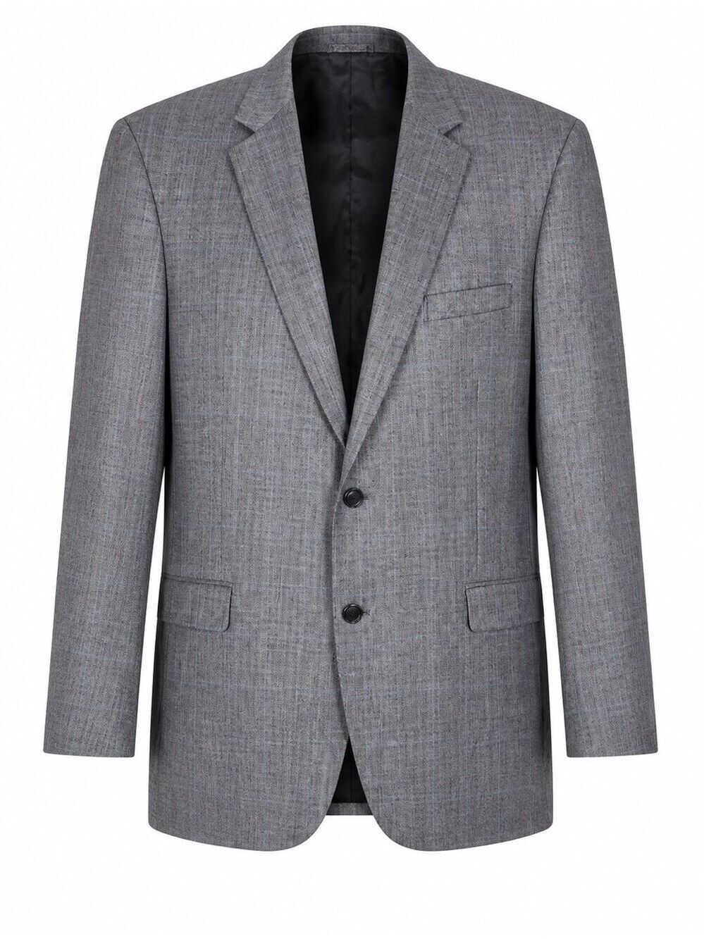 Jos. A. Bank Glen Plaid Sport Coat Men's Gray Two Button 100% Wool 48R Classic